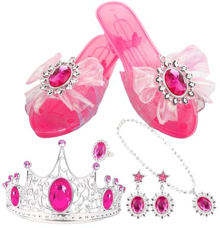 Genérico Zapatos de Disfraz de - Juguetes de imitación antideslizantes con collar,Joyería de Disfraz | para pendientes, cumpleaños, actuaciones, Año Nuevo, festivos, uso diario, interior y