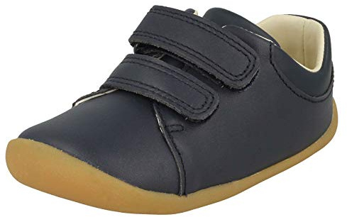 Clarks Boy's Roamer Craft T Sneaker, Navy Leather, 4 UK Child