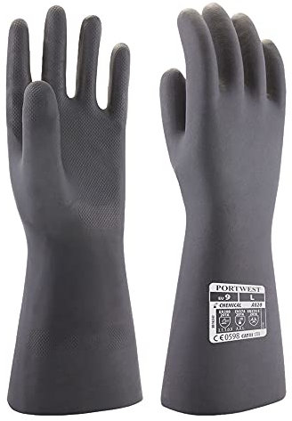 Portwest Gant Chimie Néoprène, Couleur: Noir, Taille: S, A820BKRS