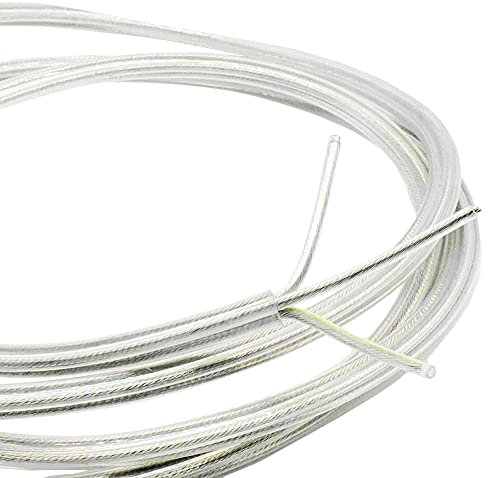 3m Kabel Transparent 3 x 0,75mm² isolierte Leitung 3G PVC Leuchtenkabel Lampenkabel Strom-Kabel parallel