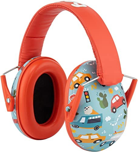 Snug Kids Ear Defenders - Noise Cancelling Headphones Protectors for Children, Toddlers and Baby (Cars)