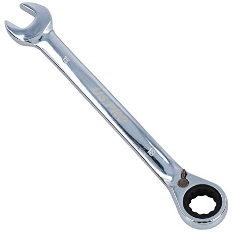 AB Tools 18mm Reversible Cranked Offset Ratchet Combination Spanner Wrench 72 Teeth