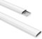 PureMounts® Kabelkanal aus Kunststoff mit 1x 40cm 3M Klebeband als Zubehör, 0,50m, weiß