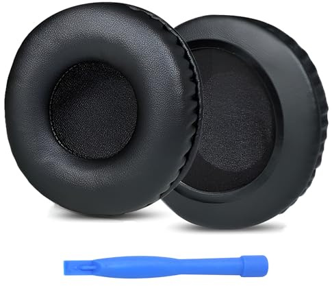 Cuscinetti Auricolari di Ricambio per Skullcandy Hesh, Hesh 2, Hesh 2 Bluetooth Wireless Over-Ear Cuffie di MMOBIEL - Memory Foam Protein PU Cuscinetti - Padiglioni Cuffie – Nero