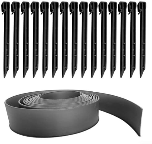 Kit de cinta de listones de privacidad, 5 m, cinta de listones de privacidad con sujetadores, partición de raíz de jardín para valla