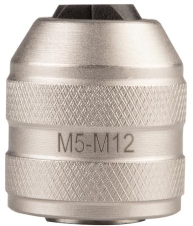 NEO TOOLS Spannfutter für Gewindebohrer, Gewindeschneid Bohrfutter, Werkzeughalter, Akkuschrauber/Bohrmaschine, Gewindebohrer Adapter 1/4 Zoll, für Gewinde M5-M12, CrV