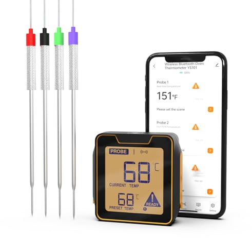 Thlevel grilltermometer 4 sond