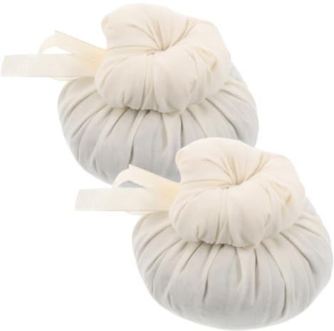 UPKOCH 2 piezas Bolas de Masaje Tailandés de Hierbas Naturales para Relajación Muscular Compresas de Moxa con Tela No Tejida Suave para Alivio de Puntos Gatillo y Masaje Corporal Casa