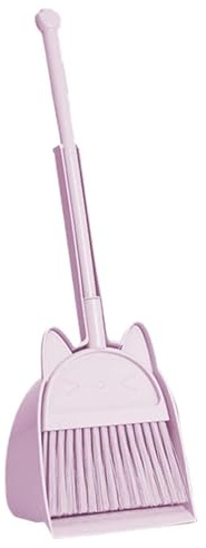 Kids Cleaning Broom Dustpan Kit – PET-pedagogisk låtsaslek, träningsset | för hushållshygien, minivaktmästarutrustning | Barnutveckling Läraktivitet Leksak Present Bärbar Säker förskola Cla