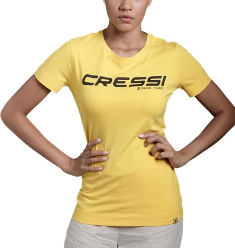 Cressi T-Shirt, Lady, Gelb Shwarz, L
