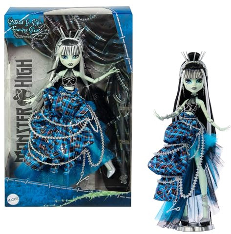 Monster High Frankie Stein Edición coleccionista Muñeca de Moda con Vestido desarmado, Juguete de colección + 6 años (Mattel HRL66)
