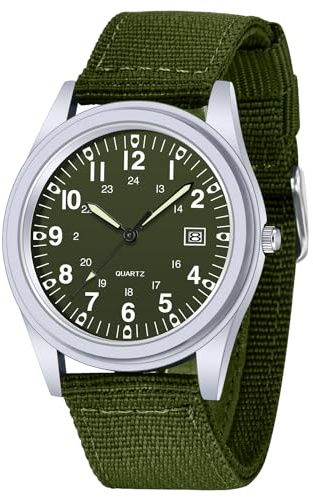 Tiong Herrenuhren | Herren-Quarzuhren | Militäruhren mit Mesh-Armband