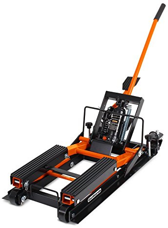 Caballete Elevador Tijera Moto Hidraulico Midlift L Negro-aranja DNP1