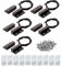 5pcs schwarz Sicherheitskontaktsensor für Fenster, Tor, Alarm, magnetischer Reed-Schalter magnetischer Türsensor, Magnet in der Nähe – Stromkreis verbinden, Magnet entfernt – Stromkreis unterbrechen