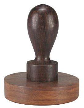 Wooden Chapati Press Roti Fluffer Indian Datta Press Paratha Easy Grip Handle Solid Wood Dark Brown Wooden Potatoes Pav Bhaji Masher