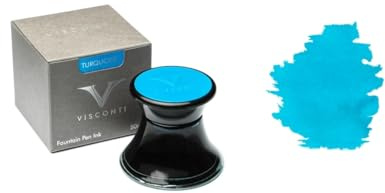 Calamaio in vetro Visconti Turchese 50ml