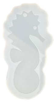 Einkaufswagenchip Seepferd Silikonform - Einkaufswagenlöser zum Selbermachen, Schlüsselanhänger Token | Chip für Einkaufswagen Trolley