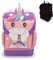 MIXIRL® Einhorn Rucksack Kindergartenrucksack & Kinderrucksack Mädchen mit Kühlfach - 360° Reflektoren - Brustgurt ab 2 Jahre ideal für KiTa, Kindergarten