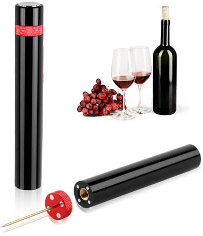 Sacacorchos Presión para Vino, 7s Abridor de Vino Aire Comprimido Presión, Sacacorchos Profesional, Descorchador de Vino para Restaurante, Fiesta y Cena, Amantes del Vino Regalo, Portátil