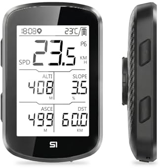 Navihood S1 Cycling Computer, Entry Level GPS Bike Computer Wireless, Laminated 2.8 Screen, Ultra Thin and Lightweight Bike Speedometer, IPX7 Waterproof,Bluetooth (Black)