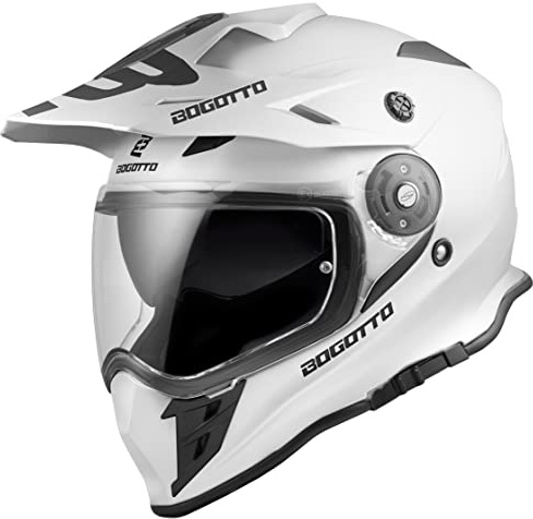 Bogotto V331 Enduro Helm, weiß, XS