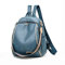 FANDARE Damen Rucksack Mädchen Schultasche Wasserdicht Schultertasche Handtasche Schulrucksack Casual Daypacks Reise Campus Sport Schulranzen 3 in 1 Rucksäcke Dauerhaft PU Blau