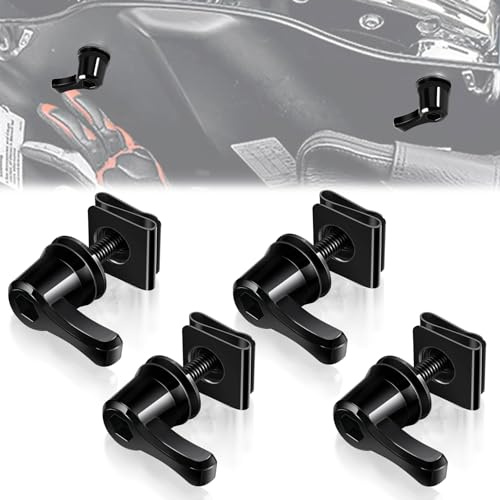 Amazicha Serrature per borse laterali, dadi di fissaggio, kit di montaggio per borsa da sella, sistema deterrente antifurto, serrature compatibili per Harley Davidson Touring Street Glide Electra