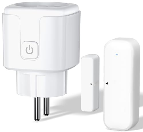 Fensterkontaktschalter für Dunstabzugshaube,Window Contact Switch Fensterkontaktschalter mit Funksteckdose und Kompakt Magnetischer Fensterschalter Dunstabzugshaube für Kaminen,Garage