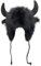Sombrero de cuerno de toro de peluche – gorro de invierno con orejas esponjosas, gorro de piel sintética para cosplay de animales, disfraz unisex, accesorio divertido para festivales y fiestas