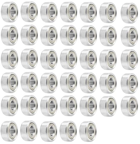 40 Stück 693ZZ Kugellager,Mini Rillenkugellager aus Kohlenstoffstahl, Kugellager Skateboard, Hochpräzise Lager für Skateboards, Inline Skates und Kleine Mechanische Anwendungen