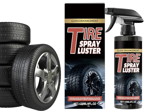 Spray Lucidante Per Pneumatici | Agente Ripristinante per Cerchi da 120ml,Spray per Pneumatici ad Alto Lucido | Per Urbano Fuoristrada Casa Auto Veicolo Automobilistico Esterno Garage