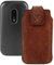 Suncase Original Case Compatible with Doro 6880 Leather Mobile Phone Case Protective Case Antique Coffee