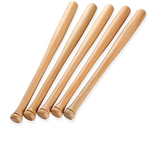 D.I.L© 32 30 25 18 inch Wooden Baseball Rounders Bat Adult Kids Baseball Bar Stick Anti-Slip Long Lightweight for Training and Practise (32)