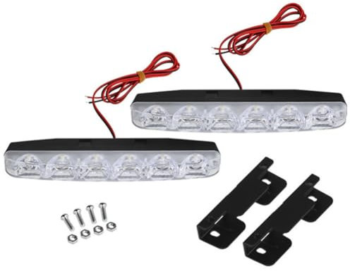 Fegtrtyoa Tagfahrlicht, 6 Superhelle LED-Tagfahrlichter Zur Allgemeinen Modifikation der Autobeleuchtung