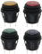 EMSea Lot de 4 Interrupteurs à Bascule 3 Positions on Off on Noir Interrupteur à Bascule Rond à Encliqueter 3 Broches 12 V-250 V 10 A pour Diamètre d'installation de 20mm Voiture Bateau