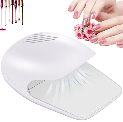 Nail Dryer for Regular Nail Polish with Fan, Battery Operated Polish Machine, Quick-Drying Safe Tools for Women Kids, Christmas Gifts