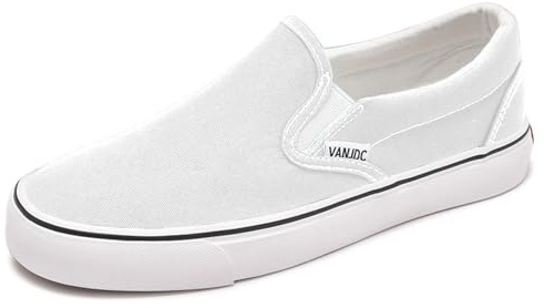 Generisch 2026 Zapatillas unisex de caña baja con alpargatas transpirables para ocio, zapatos negros deportivos para hombre, Blanco, 43 EU