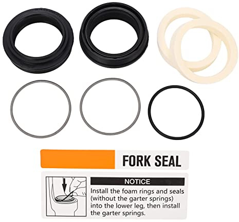 Adfaga Kit de aceite de aceite de horquilla delantera de bicicleta Reemplazo de suspensión de amortiguadores premium Anillos de sello de aceite de grado profesional para Rockshox 3