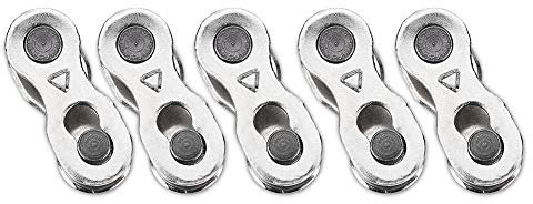 Bnineteenteam Fahrrad-Kettenglieder, 5 Paar Fahrradketten Kettenverschluss-Glied Fahrradschnellspanner Fahrradkettenverbinder für Fahrrad (8/7/6 Geschwindigkeit)