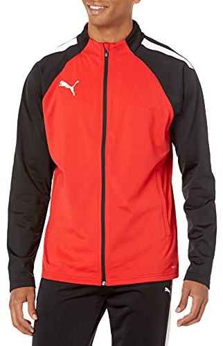 PUMA Mens TeamLIGA Training Jacket, Red/Black, Small US