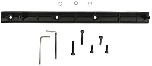vhbw Batteriehalter kompatibel mit Segway Ninebot E22D, E22E E-Roller, E-Scooter - Halterung mit Schrauben, Aluminiumlegierung, Schwarz, Silber