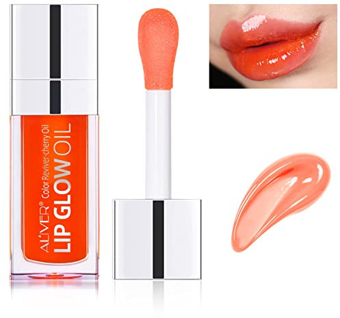 QLIGES Hydrating Lip Oil Plumping Gloss, Crystal Jelly Moisturizing Tinted Polished Lips Shine Balm, Long Lasting Transparent Balm Care Stick (01RASPBERRY), Pack of 1