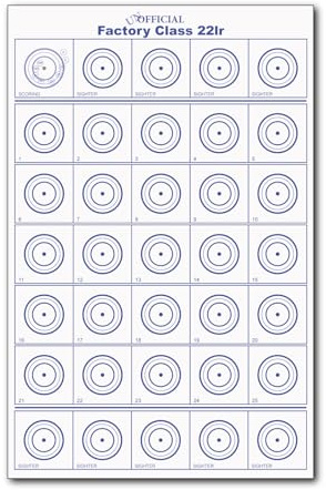 22lr Targets - The Unofficial Factory Class 22lr Targets - 50 Targets per Pack