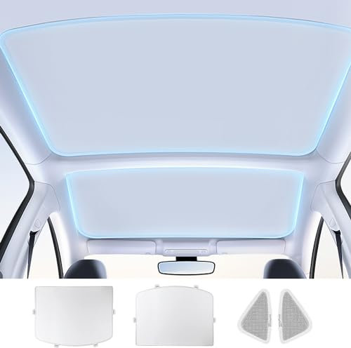 Arcoche Parasol para Tesla Model 3 2018-2025 Highland, Aislamiento térmico y protección UV, Accesorios de Parasol de Techo de Vidrio
