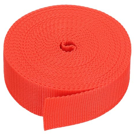 PATIKIL Sangle en Polypropylène 10 Yards Rouleau de Sangle Lourde Rouge