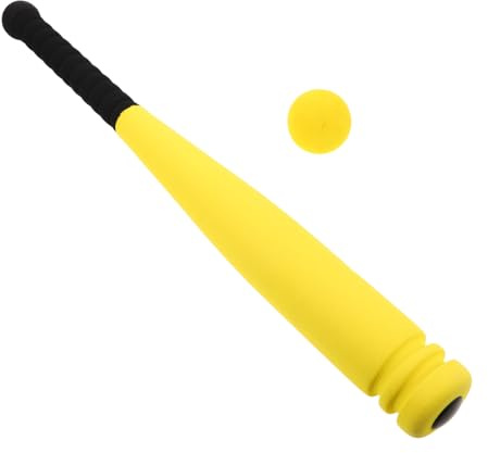 VICASKY Bat De Baseball Doux pour Enfants Entraîneur De Baseball pour Enfants Entraîneur -Ball Batte De Softball Eva Jaune