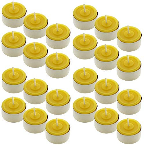 Toms Bienen 24 Teelichter in Aluschalen aus 100% reinem Bienenwachs