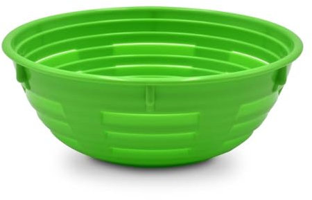 Erretre srl Cestino in plastica per la lievitazione del Pane Diametro 18x7,5(h.) cm 500 Grammi