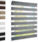 Doppelrollo Klemmfix ohne Bohren Grau 110x140 cm [Stoffbreite 106cm] Duo Rollo Fensterrollo für Fenster/Türen Gardine Klemmrollo Seitenzugrollo Sichtschutz Sonnenschutzrollo Zebrarollo