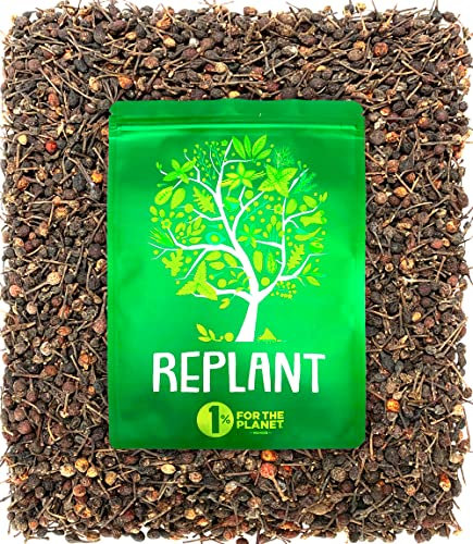 REPLANT - Poivre Sauvage de Madagascar Voatsiperifery 80g - Grand Cru de Madagascar 2025 - Délicieux Grains Noir et Rouge avec queue pour Moulin - Sachet Recharge Moulin FreshZIP